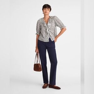 Madewell Slim Straight Utility Pants Size 29 Navy Blue